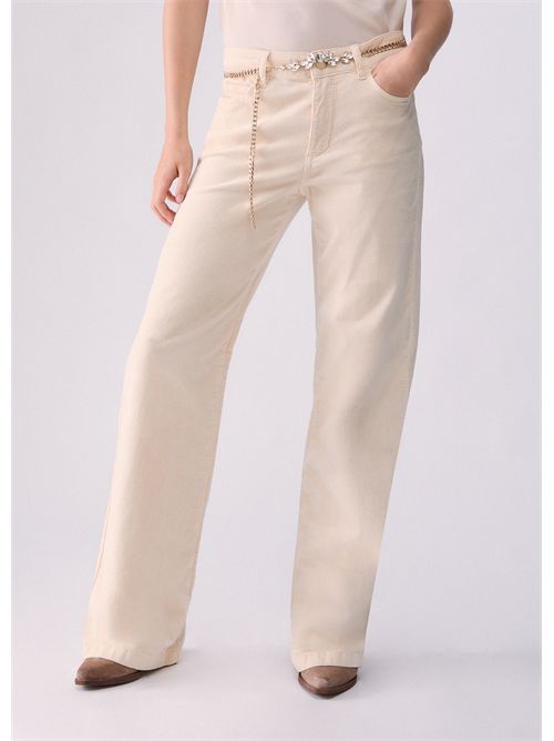 Pantaloni flare in velluto LIU JO | UF6088T702A/30905